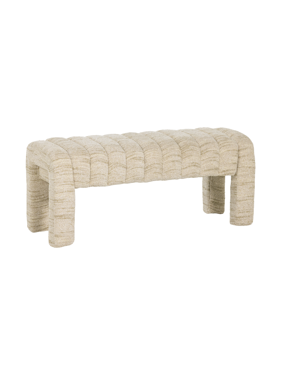 
Banc design « Frex » - Bouclé Naturel