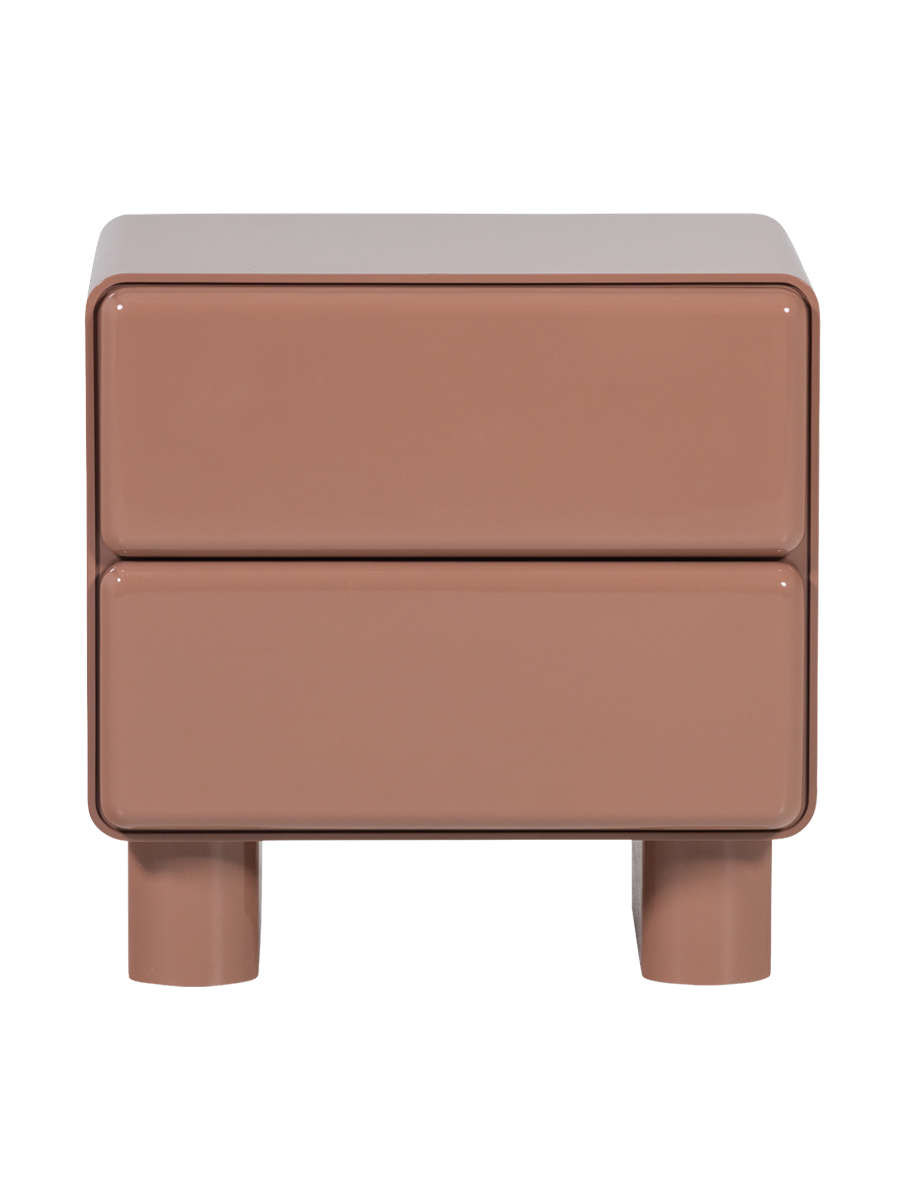 
"Lustra" Designer Side & Nightstand - Rose pink