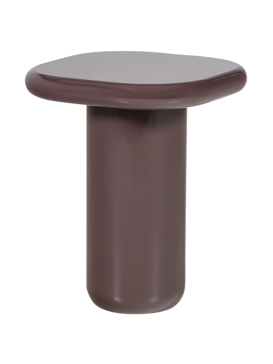 
Designer Side Table "Zava" - Dark brown