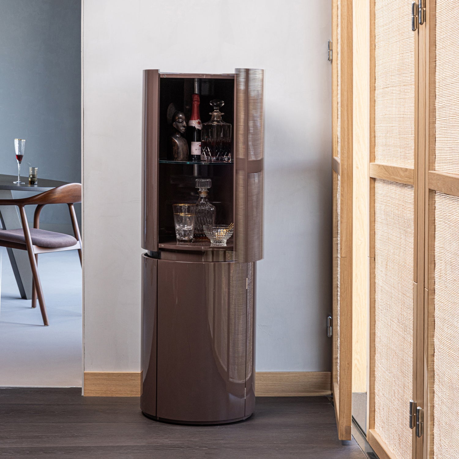 
Armoire de rangement ronde design « Sera » Ø 45 x 135 cm