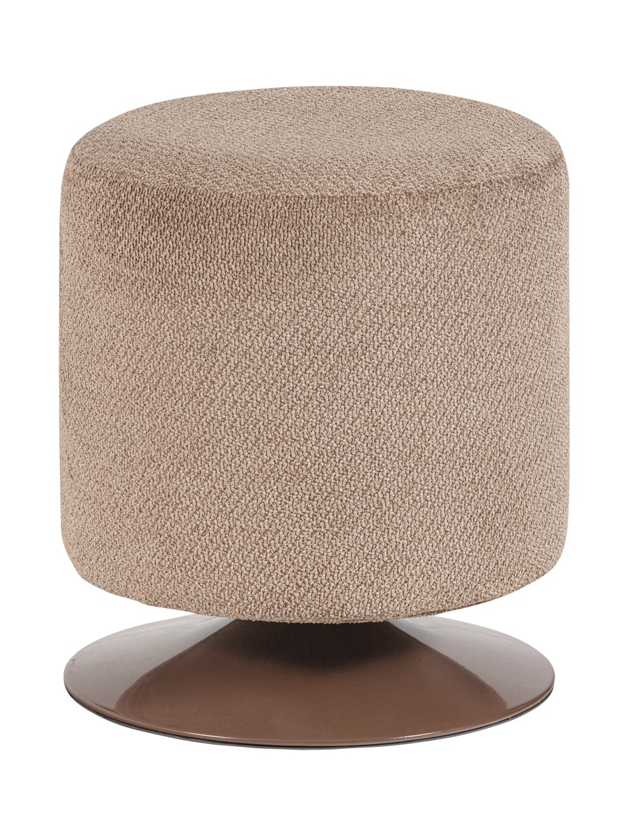 
Drehbarer Design Hocker „Islen“ - Taupe