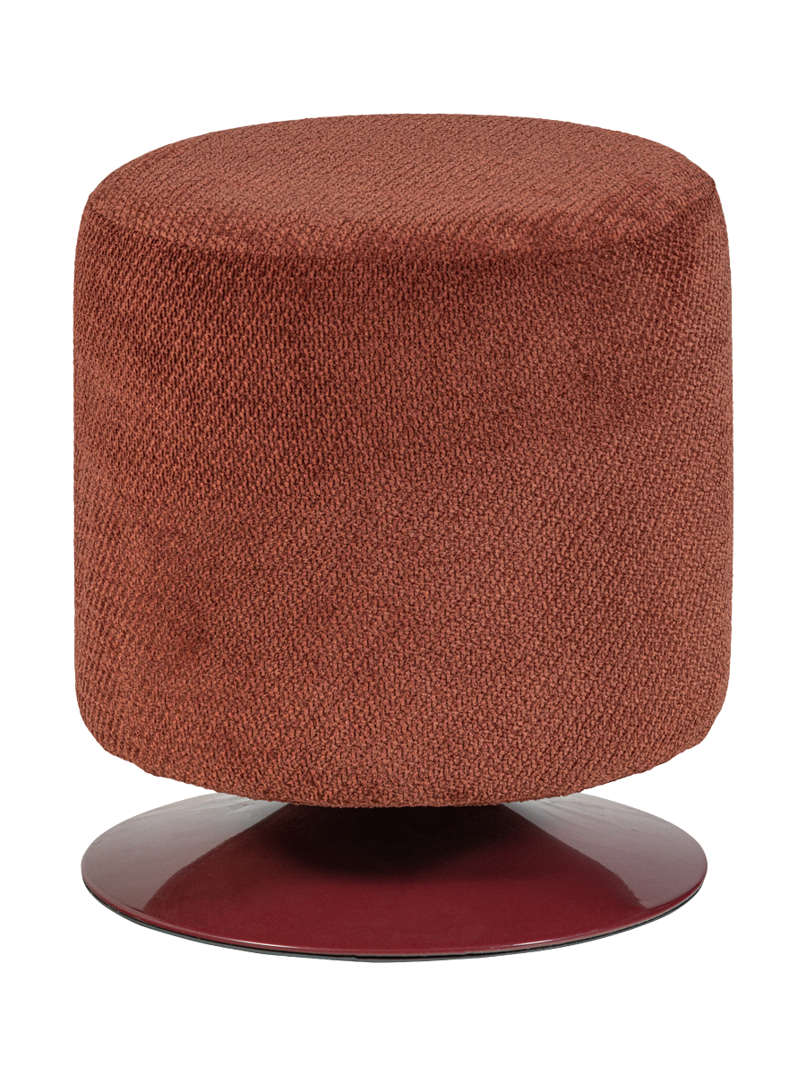 
Drehbarer Design Hocker „Islen“ - Burgundrot