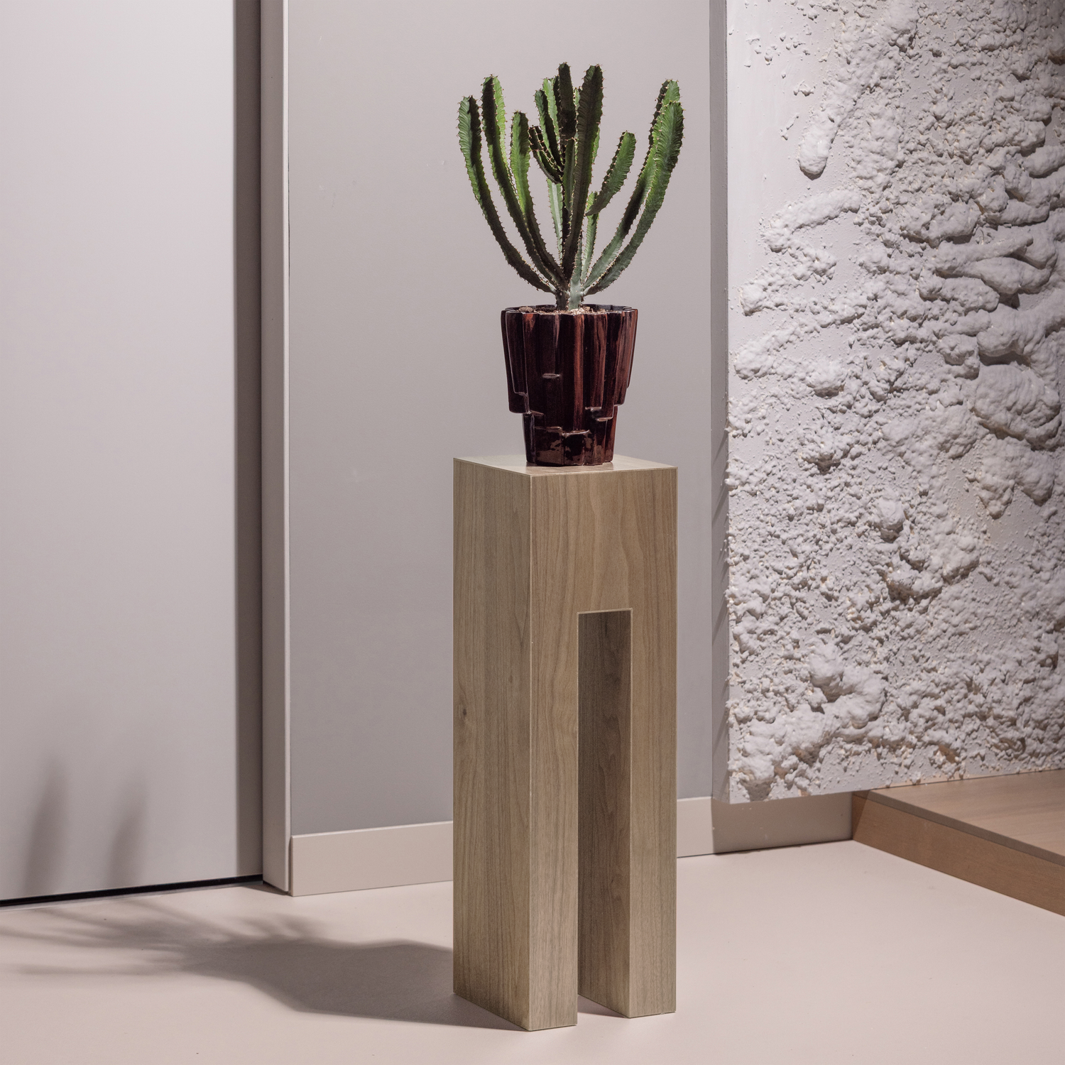
Colonne décorative et porte-plantes « Plantor » - Naturel