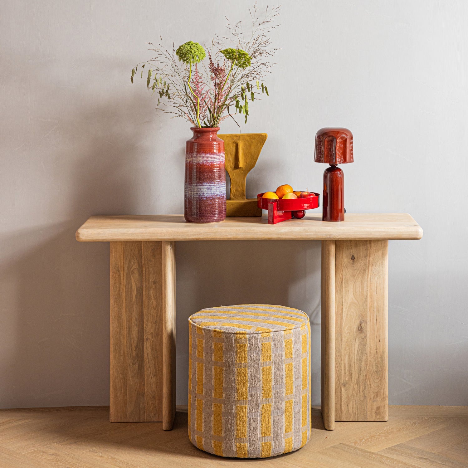 
Solid Wood Design Console Table "Atto"