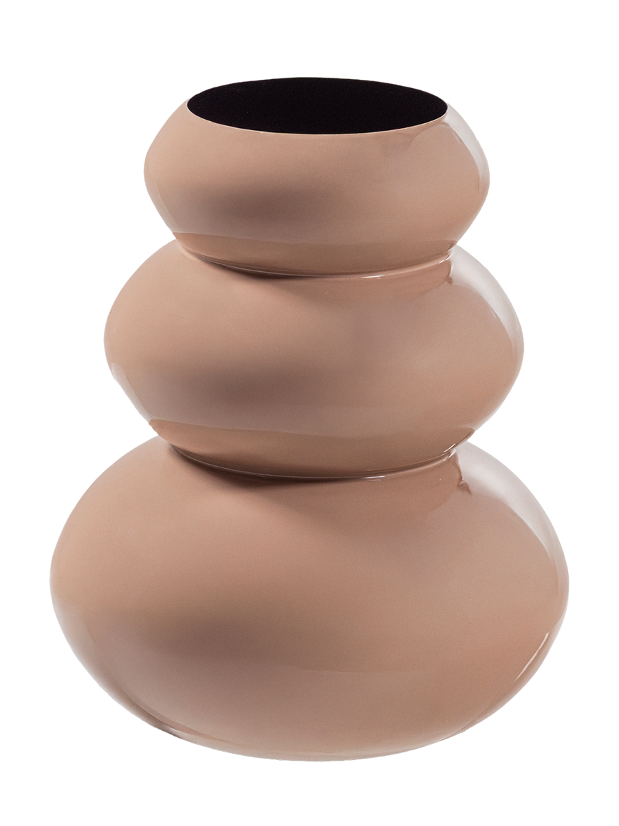 
Grosse Design Vase „Tera“ - Altrosa