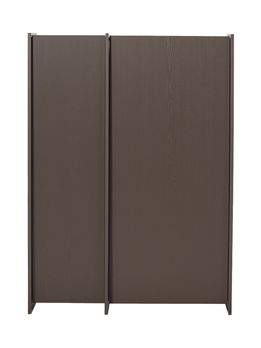 
Design Highboard „Brocky“, 2-türig - Mittelbraun