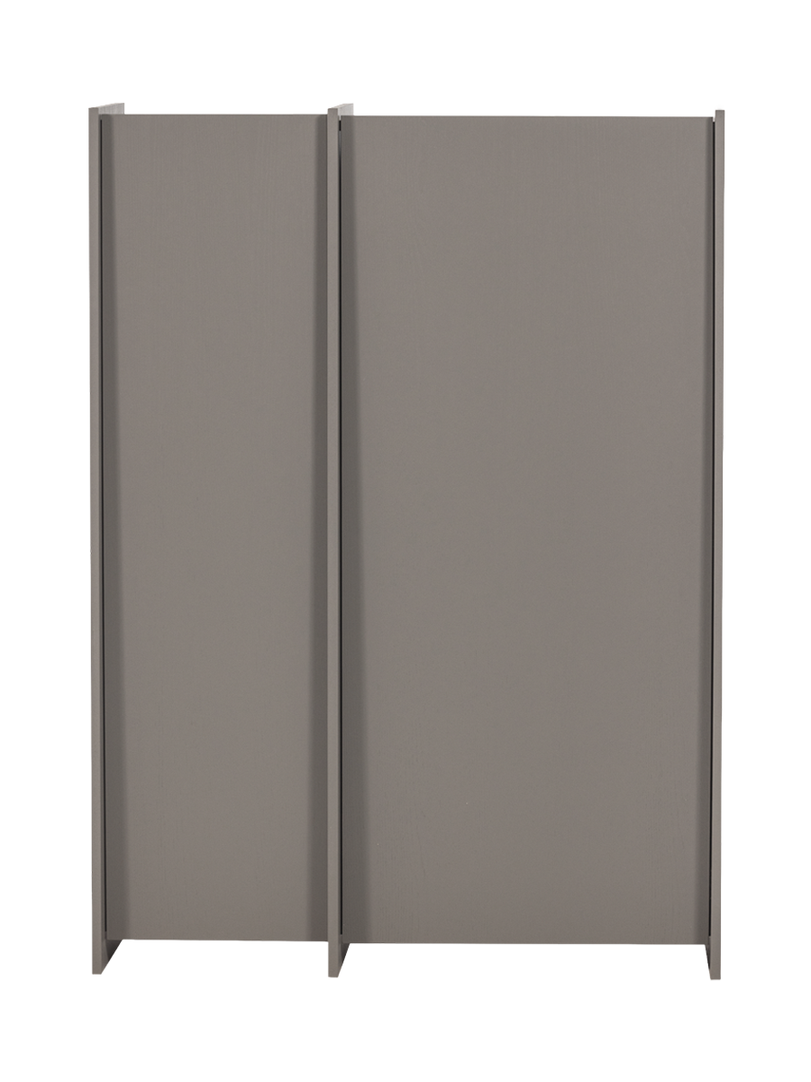 
Design Highboard „Brocky“, 2-türig - Warmes Grau