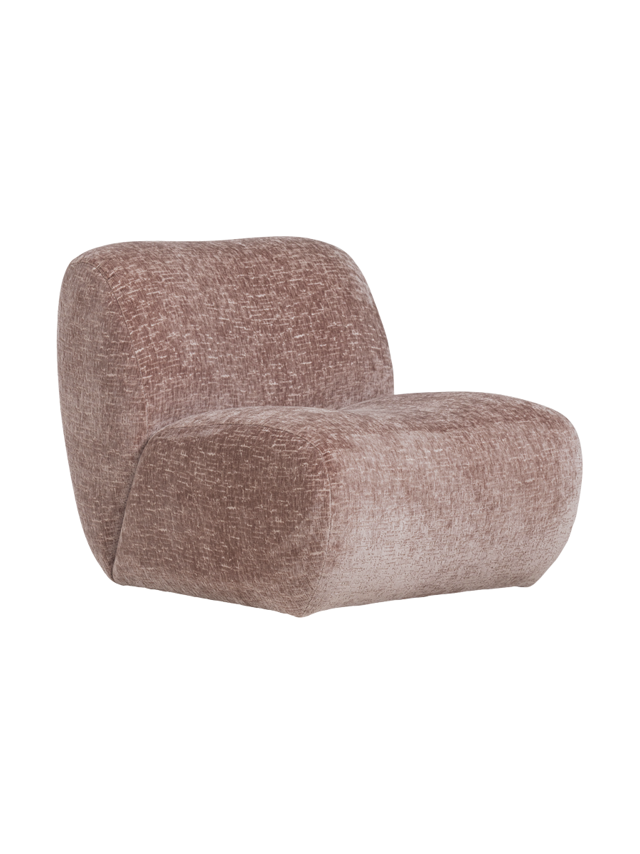 
High-Quality Design Lounge Chair "Nomu" - Cracked Pink