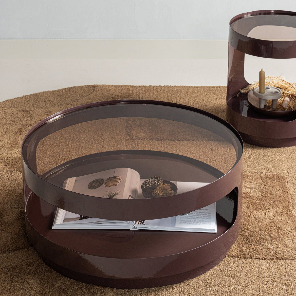 
Tavolino da caffè rotondo di design “Sero”