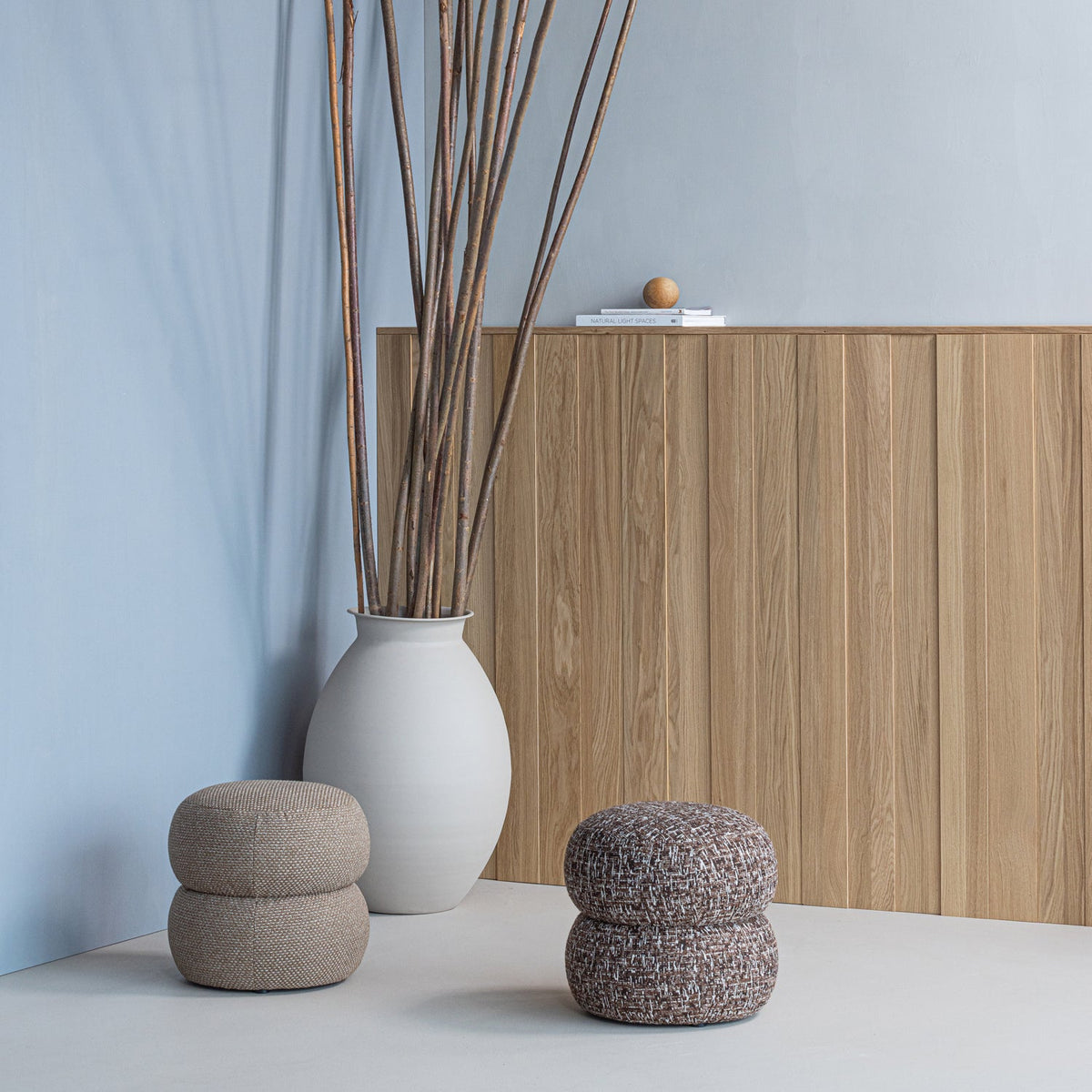 
Grande vaso da pavimento di design “Caro” - Sabbia