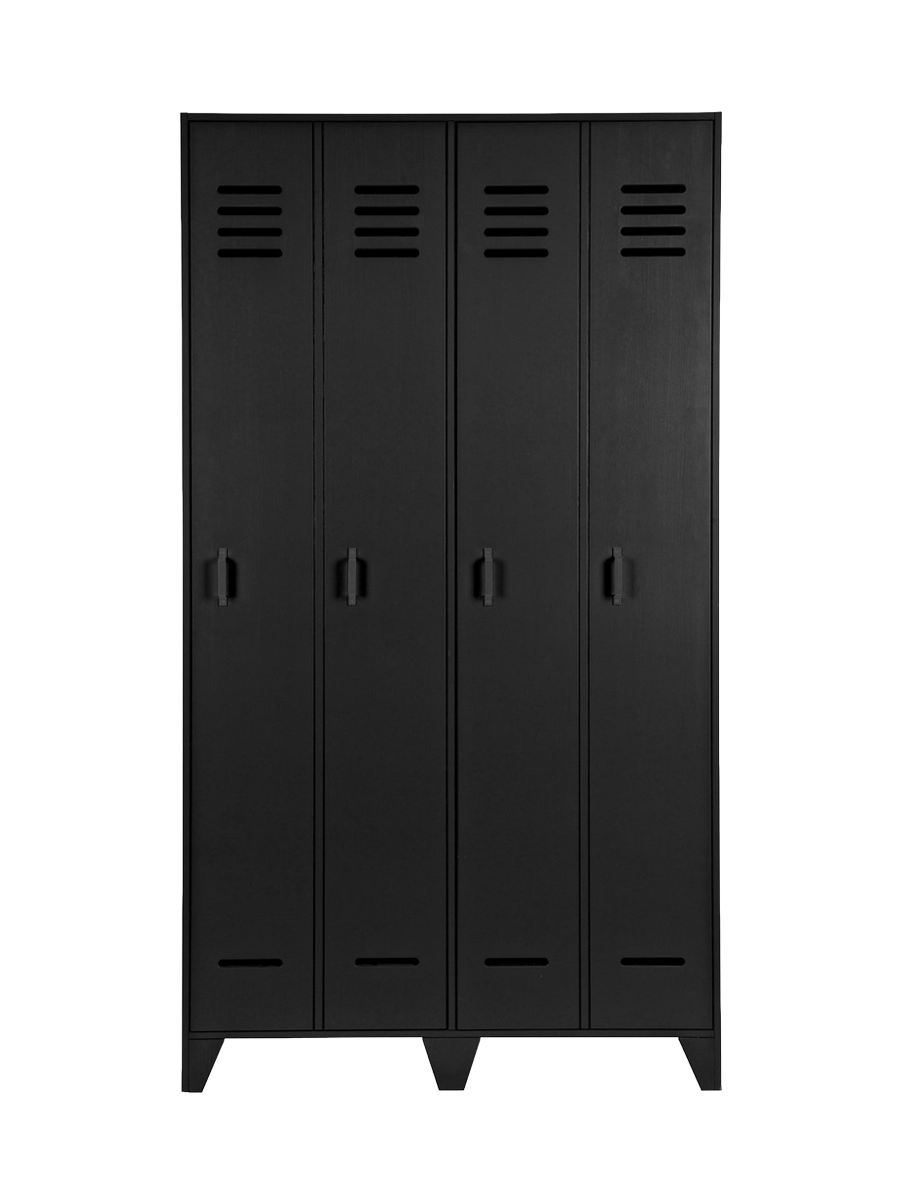 
Massiver Spindschrank „Balley“ - Schwarz