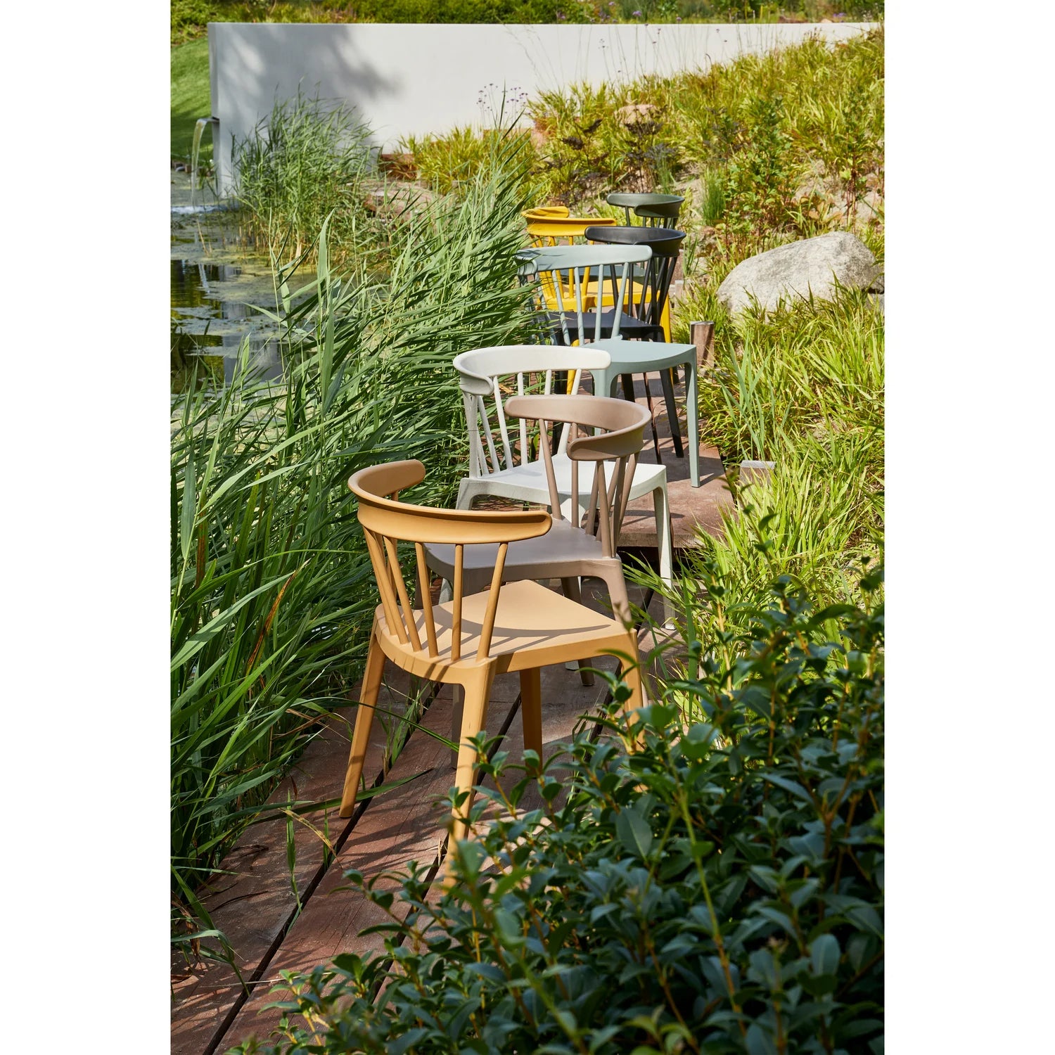 
Nachhaltiger Design In-/Outdoorstuhl „Bliss“ - Jade