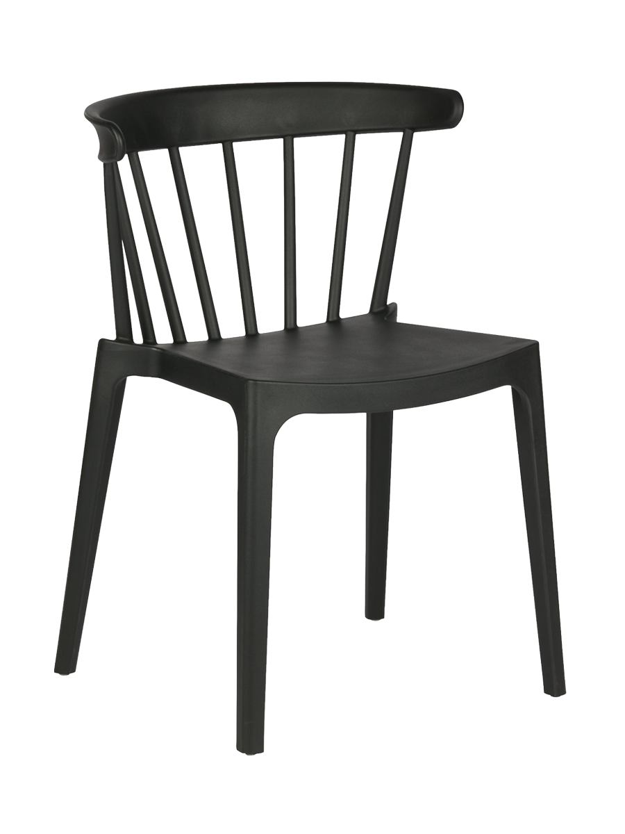 
Nachhaltiger Design In-/Outdoorstuhl „Bliss“ - Schwarz