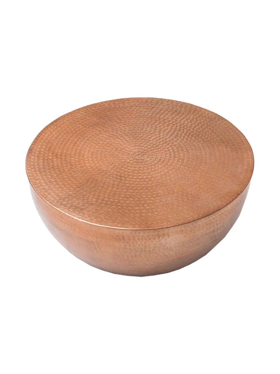 
Designer Coffee Table "Orient" - Copper / Ø 60 cm