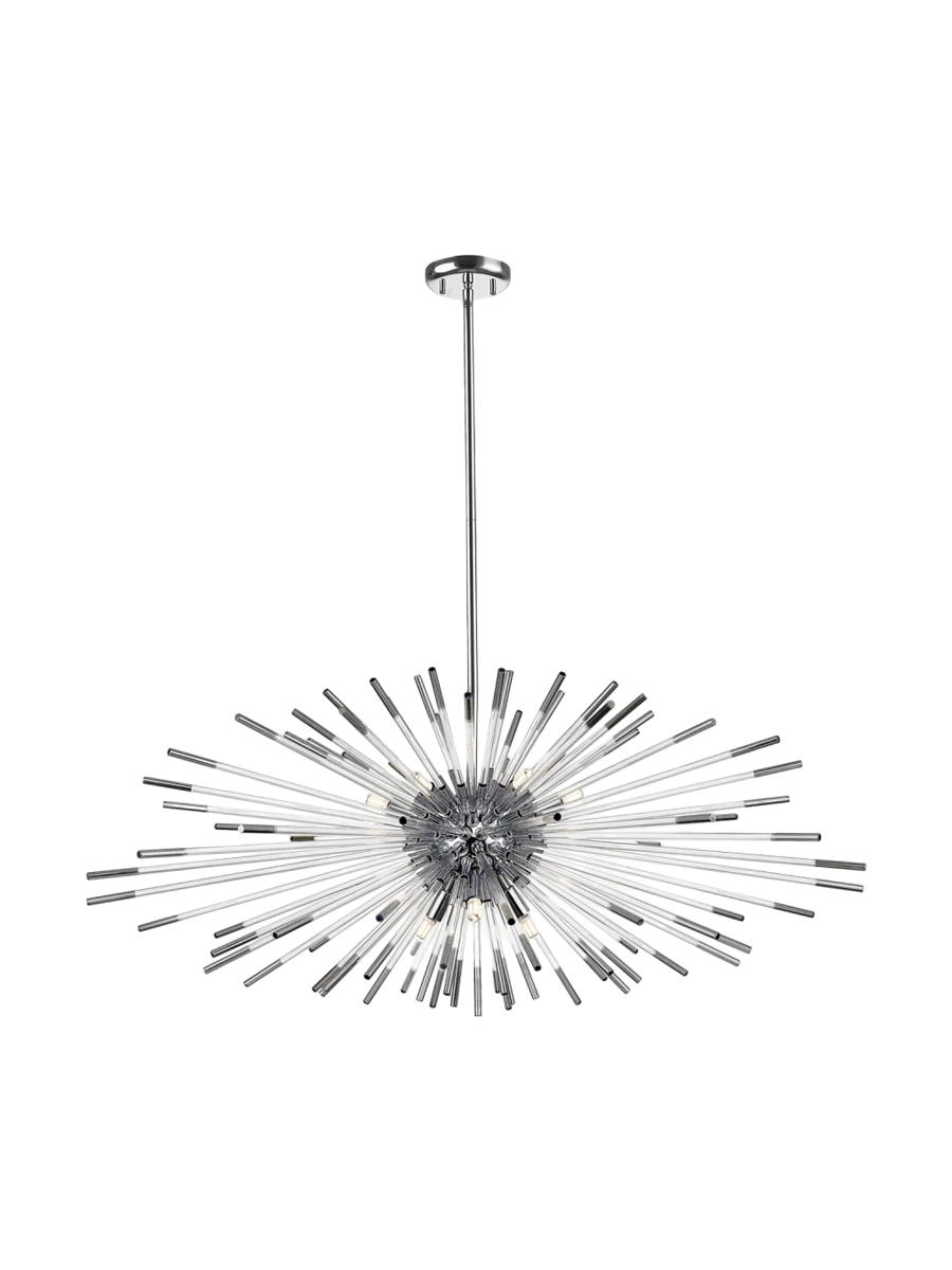 
Suspension LED design « Evasion » - sans télécommande / Or/Ambré