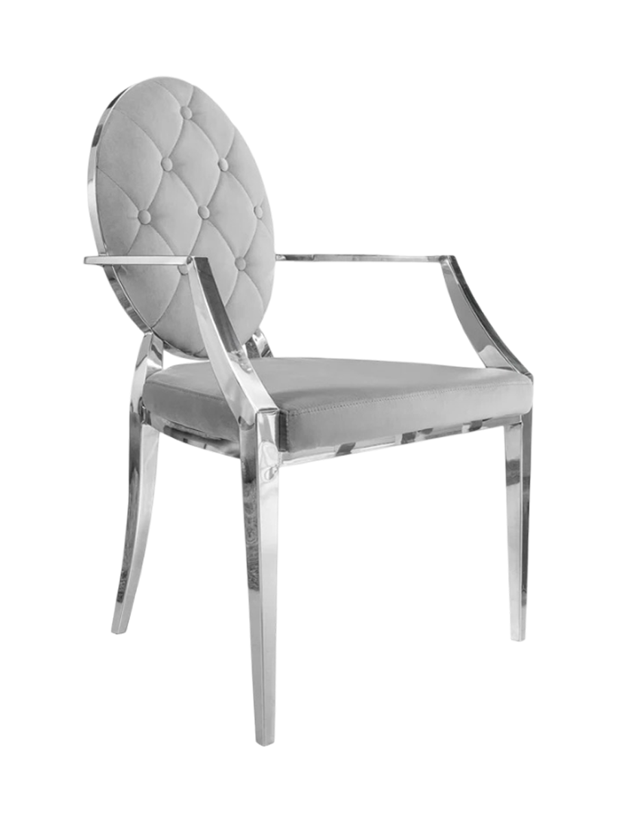
Poltrona con braccioli “Modern Barock” - Grigio