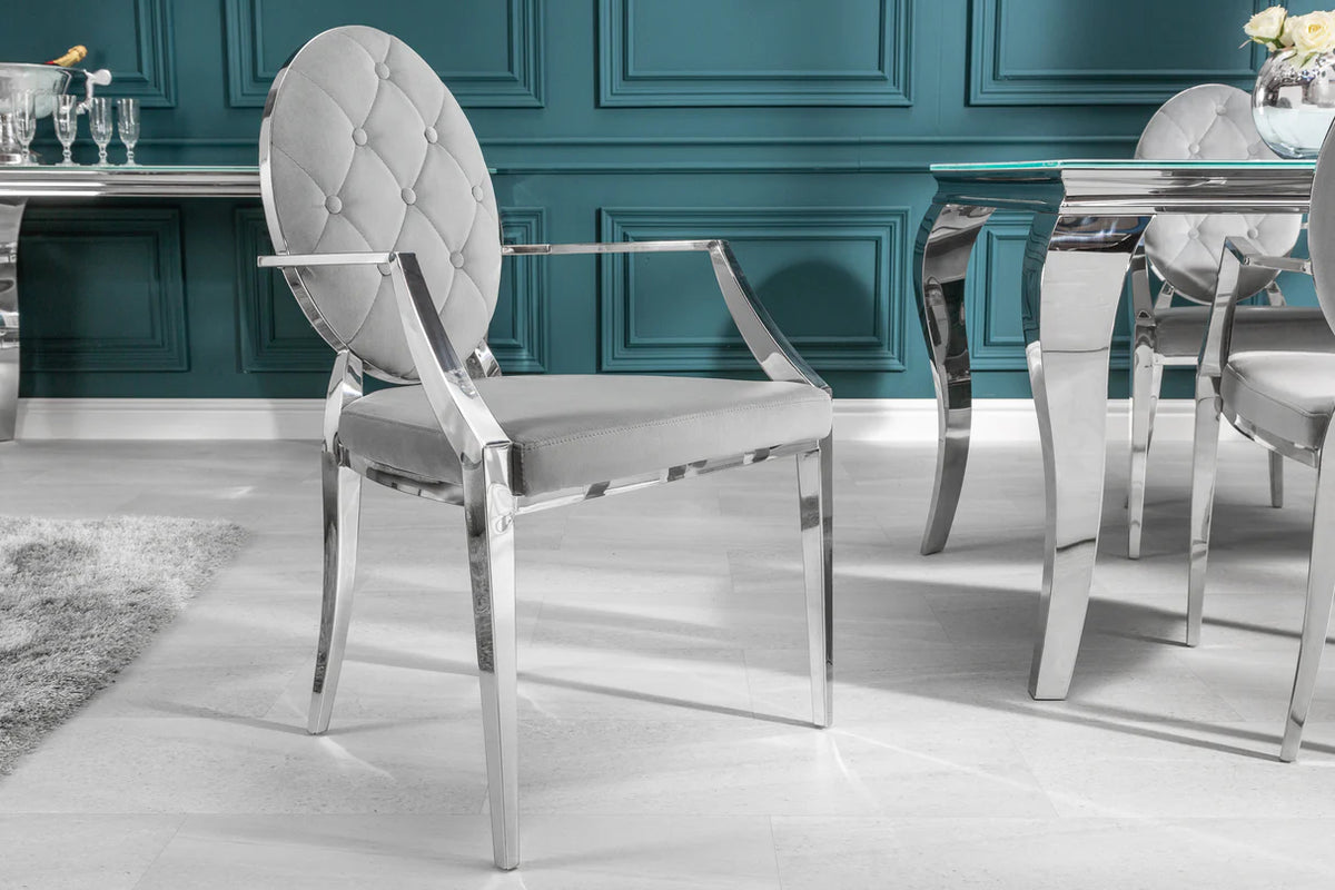
Poltrona con braccioli “Modern Barock” - Grigio