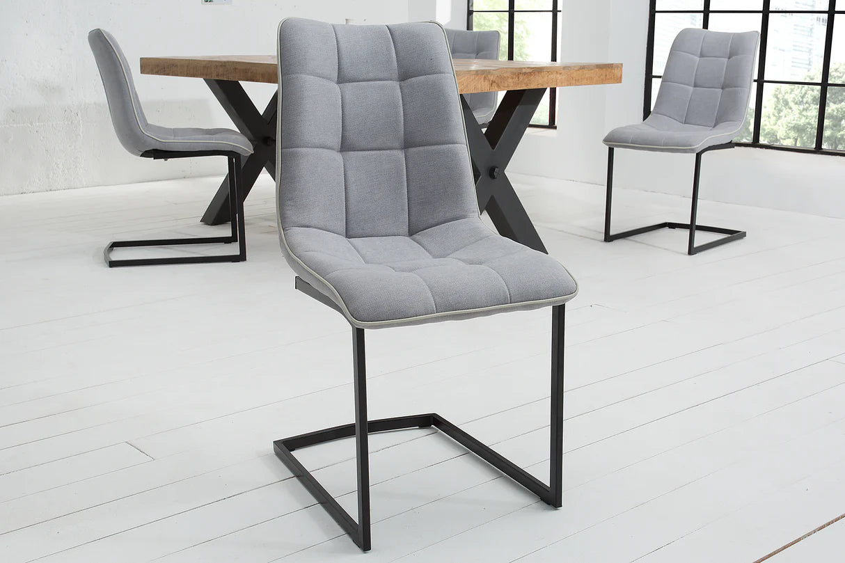 
Chaise cantilever « Chicago » - Gris clair