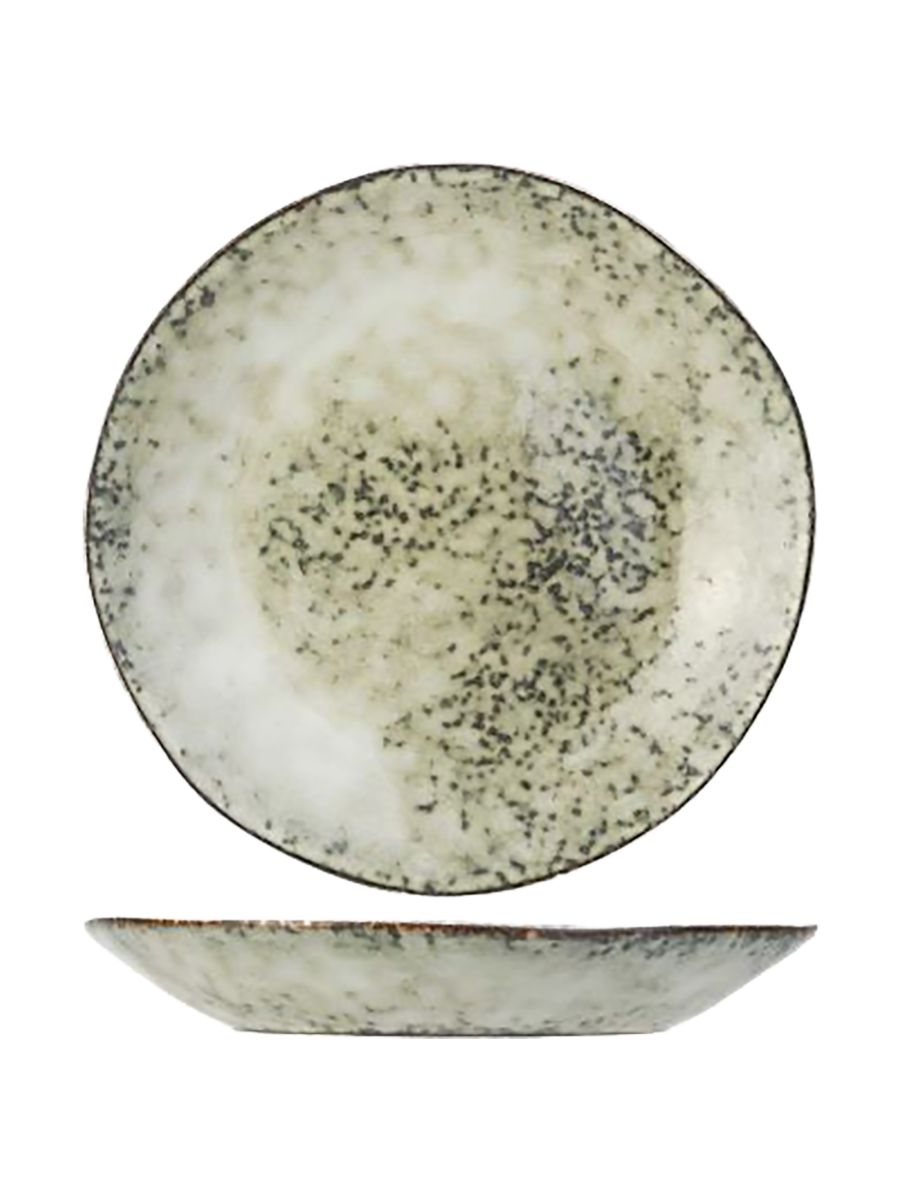 
Handmade Bread Plate and Saucer "Verdastro"