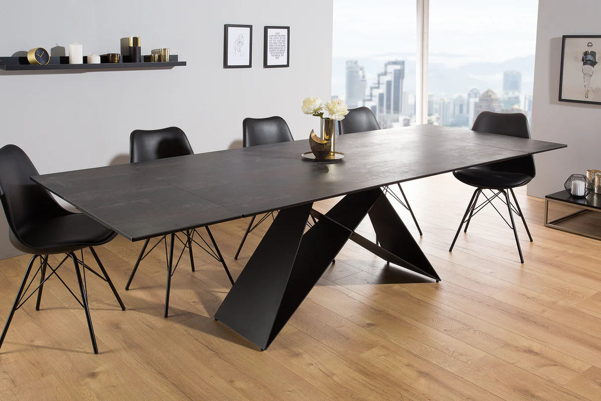 
Tavolo da pranzo allungabile di design „Zeus“ in ceramica 180-220-260 x 100 cm - Effetto lava