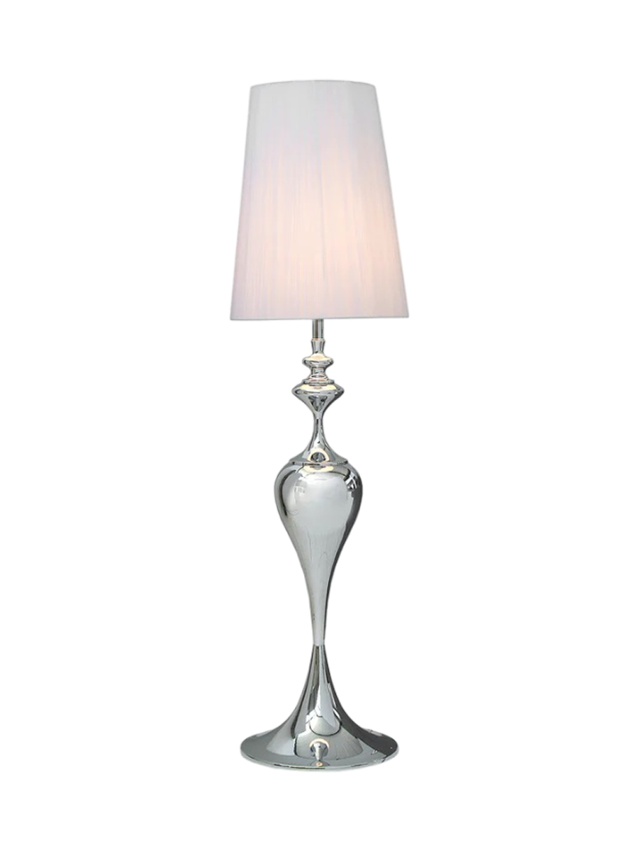 
Lampada da terra di design «Lucie» - Bianco / Argento