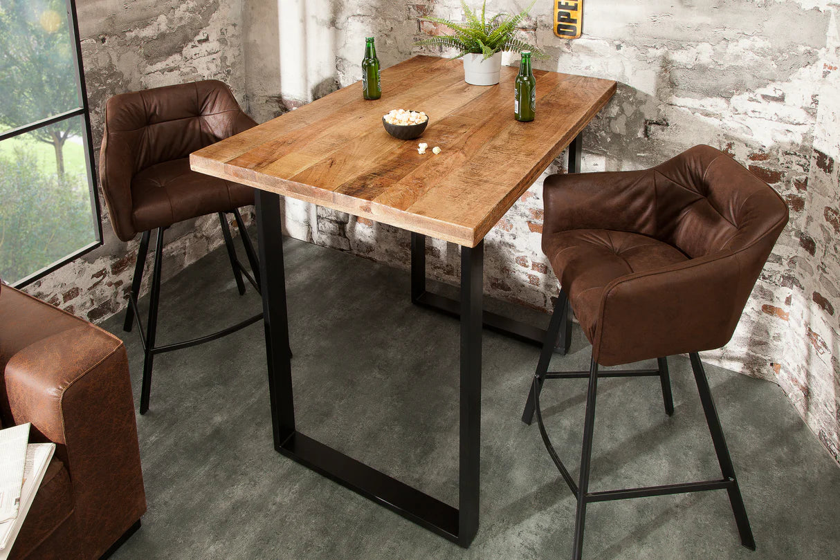 
Massivholz Bartisch „Iron Craft“