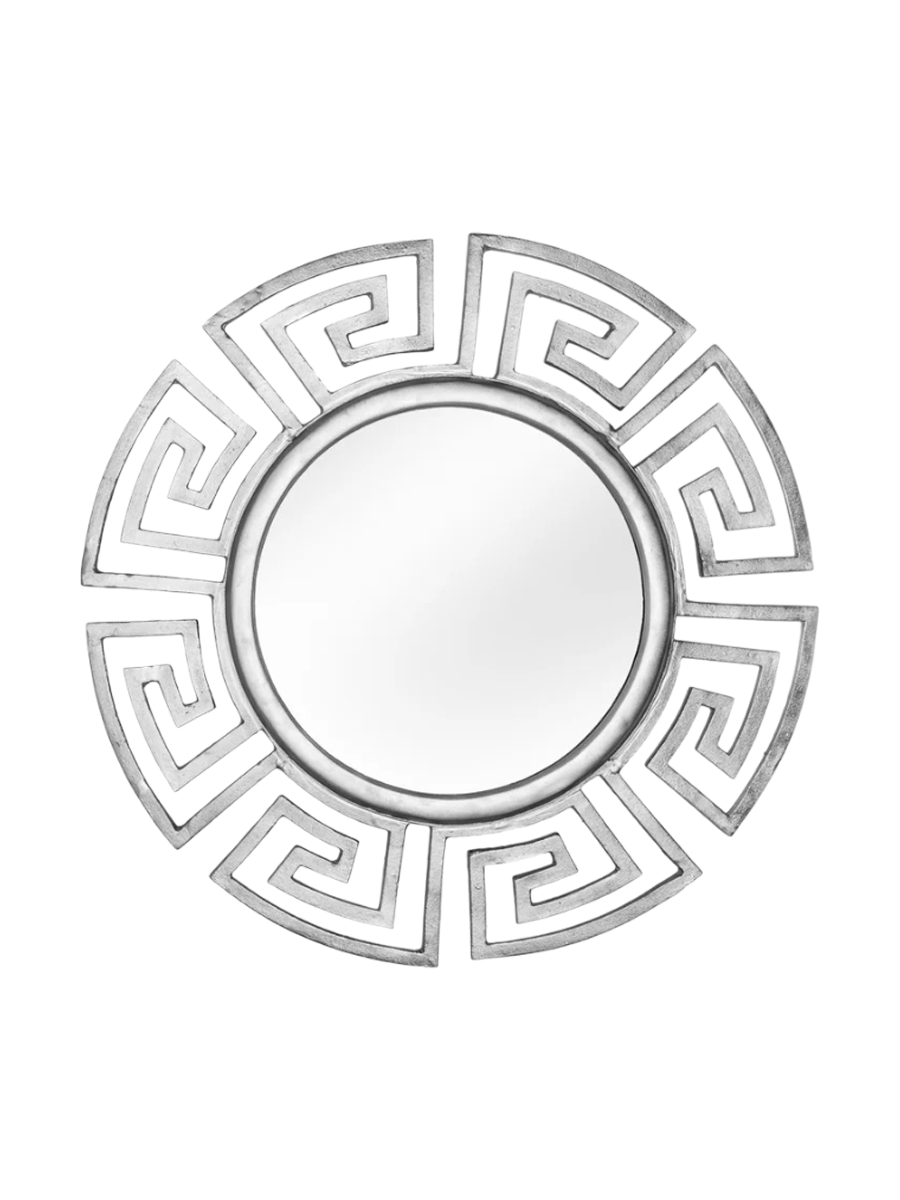 
Design Wandspiegel „Elefantis“ Ø 85 cm - Silber