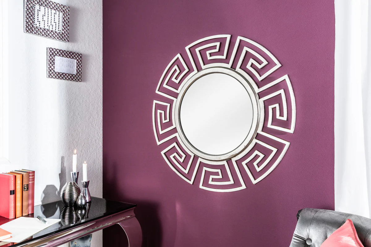 
Design Wandspiegel „Elefantis“ Ø 85 cm - Silber