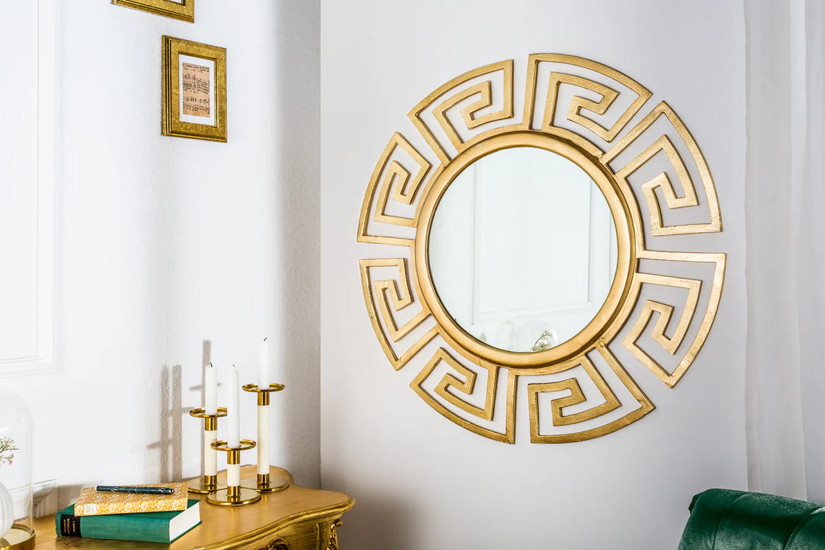 
Design Wandspiegel „Elefantis“ Ø 85 cm - Gold