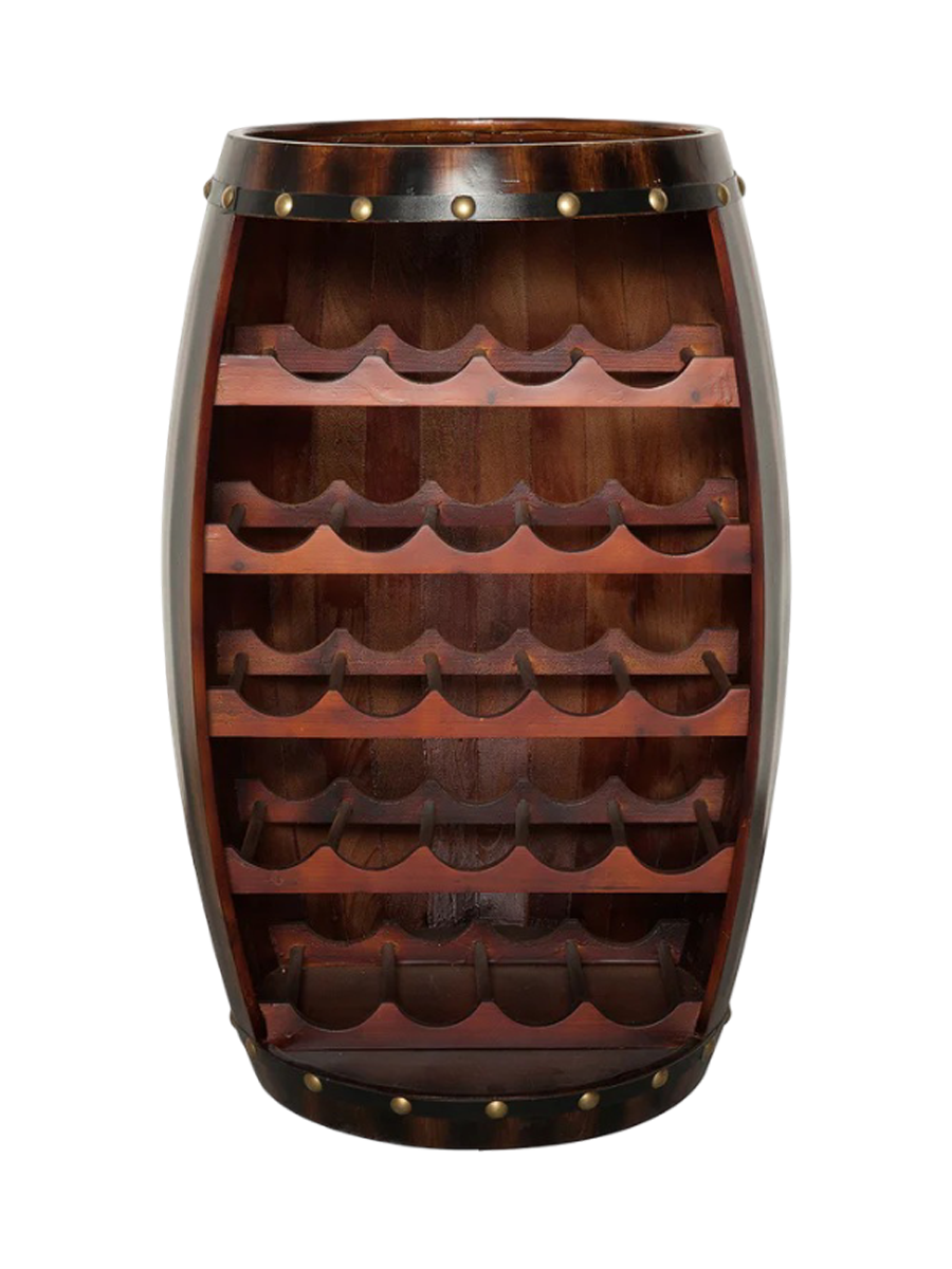 
Solid Wood Wine Rack "Bodega" - Ø 50 x Height 80 cm