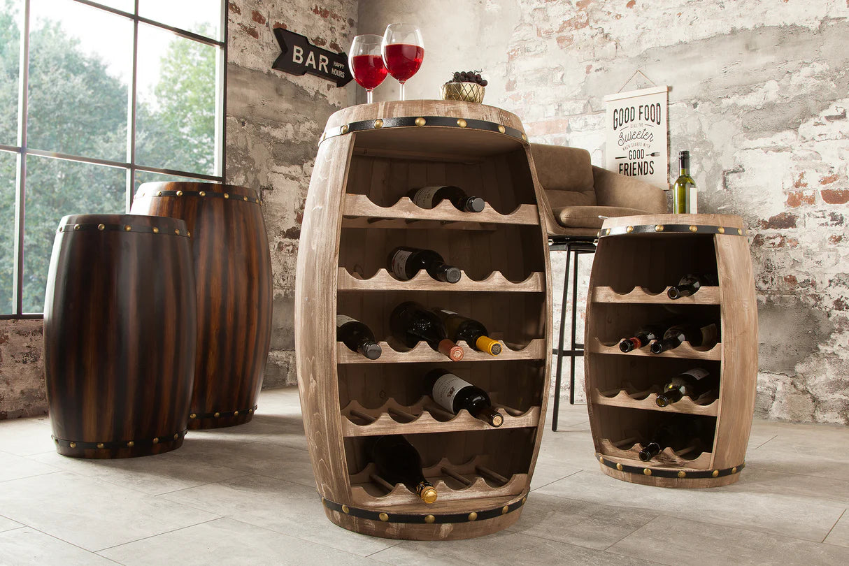
Massivholz Weinregal „Bodega“ - Shabby Chic