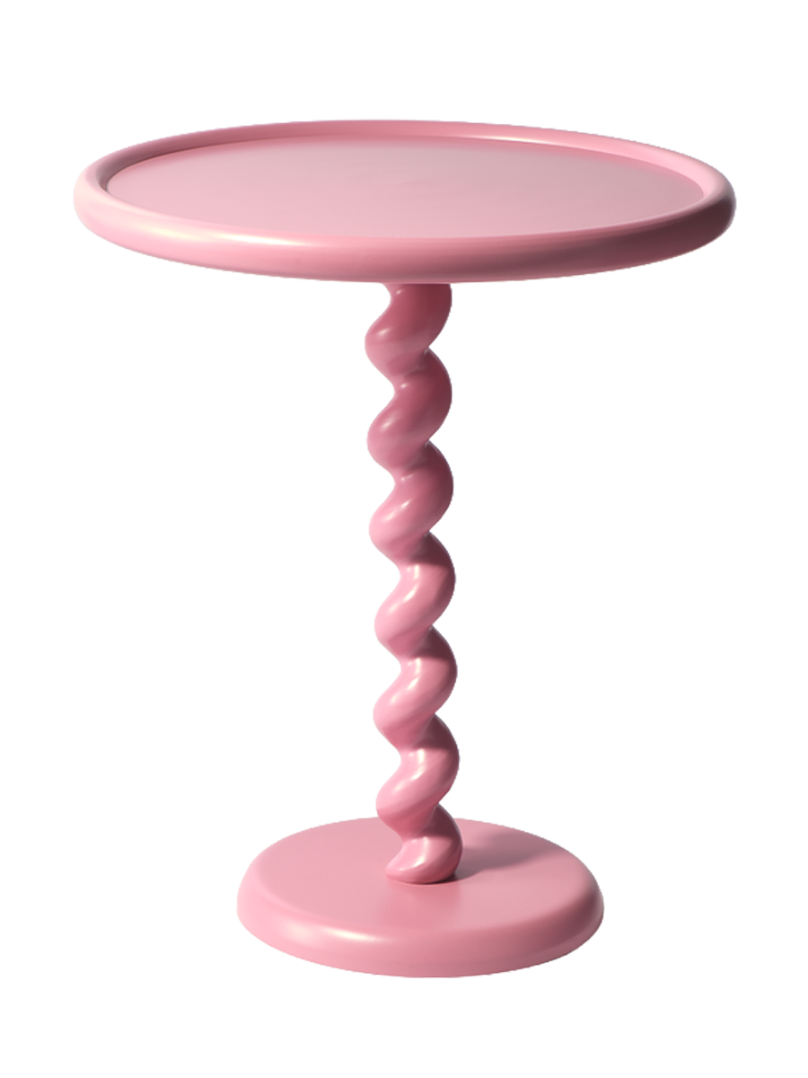 
Design Beistelltisch „Twister“ - Rosa