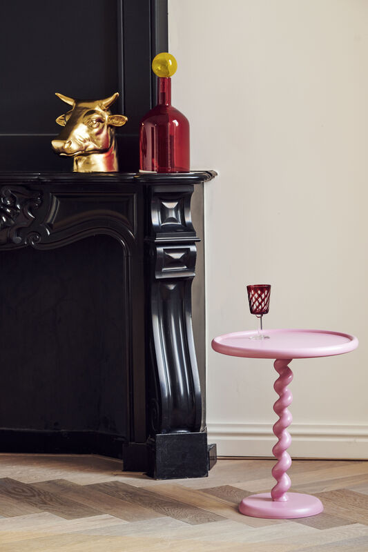 
Design Beistelltisch „Twister“ - Rosa