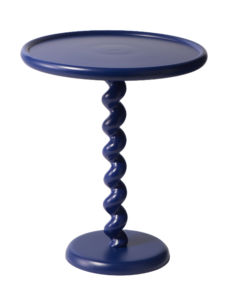 
Design Beistelltisch „Twister“ - Dunkelblau