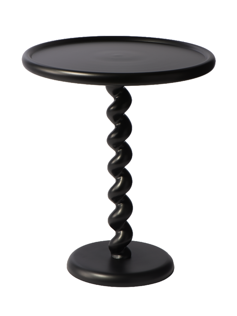 
Design Beistelltisch „Twister“ - Schwarz