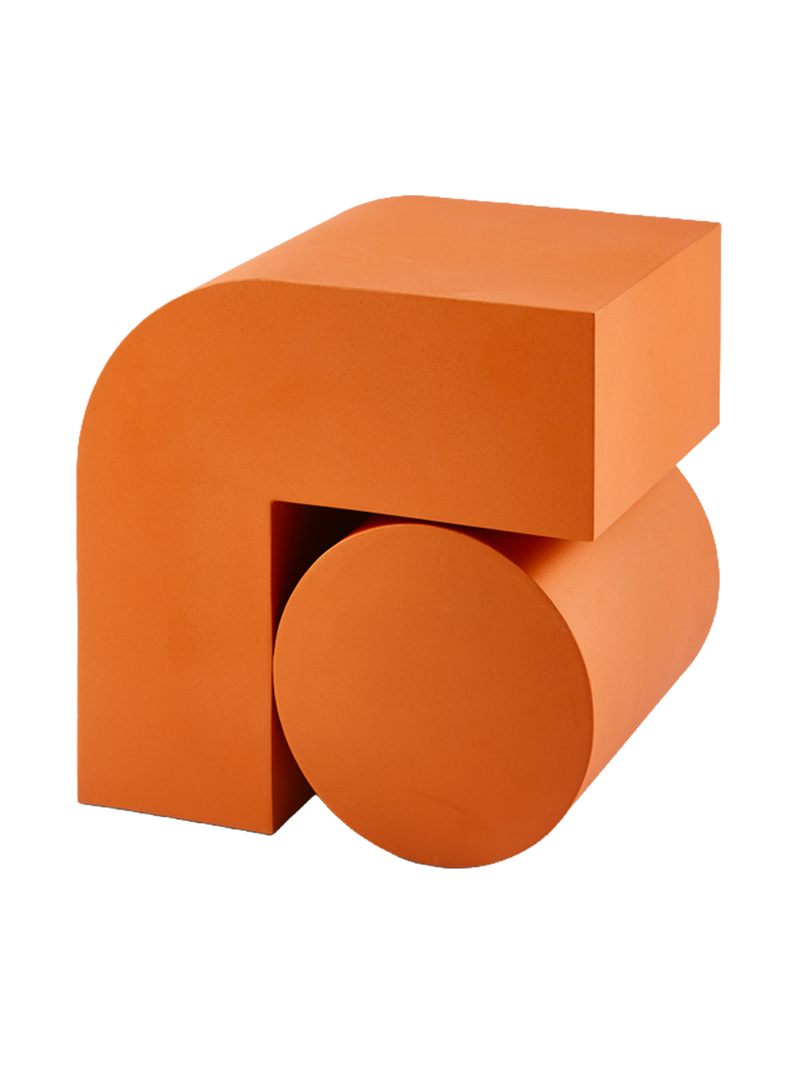 
Designer Side Table "Kombi" - Orange