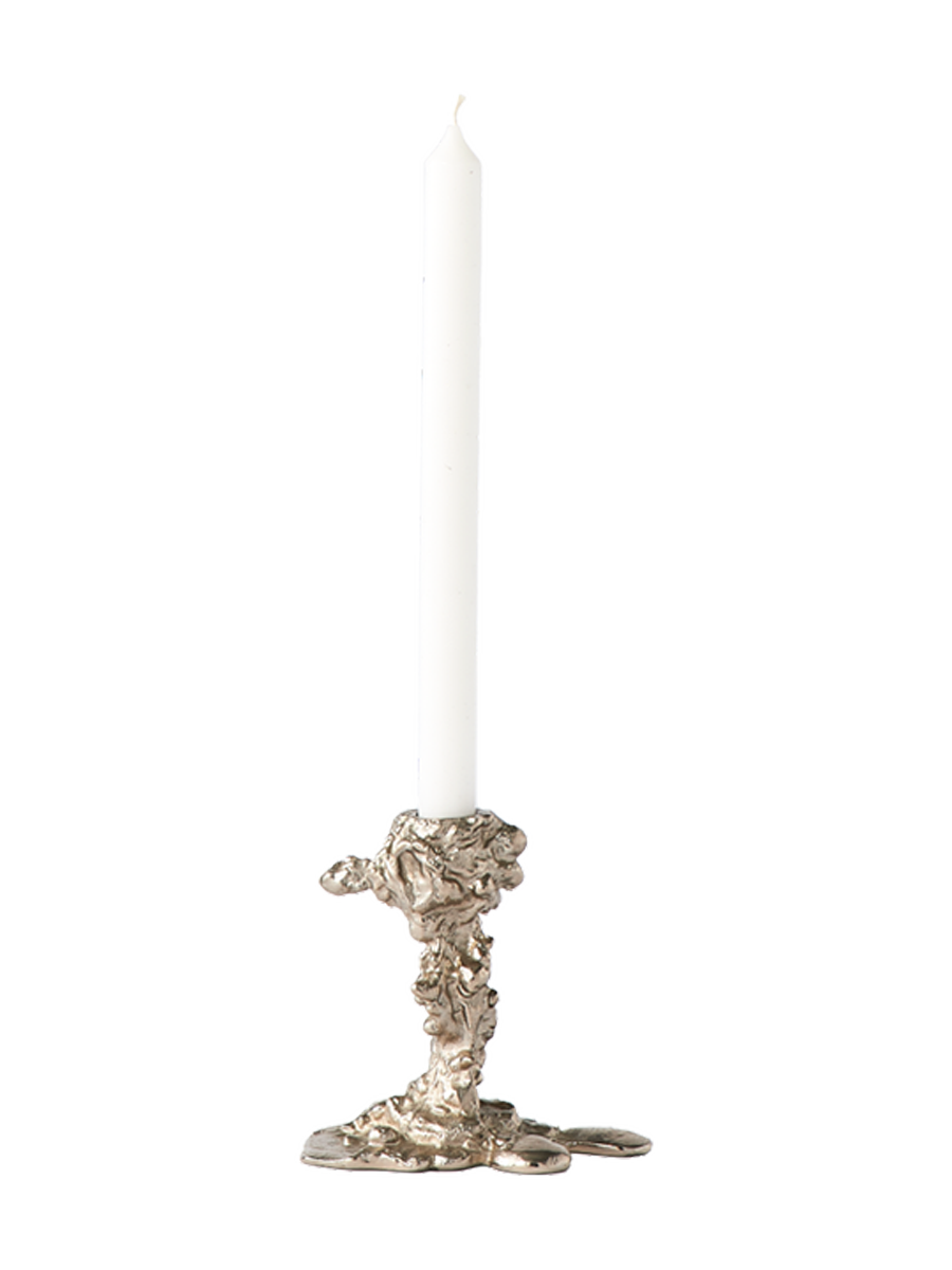 
Portacandele di design “Drip” - Argento / S