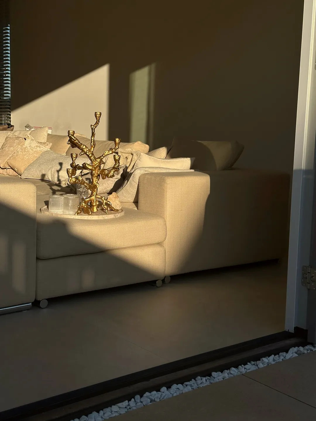 
Grande portacandele di design „Apple Tree“ - Oro