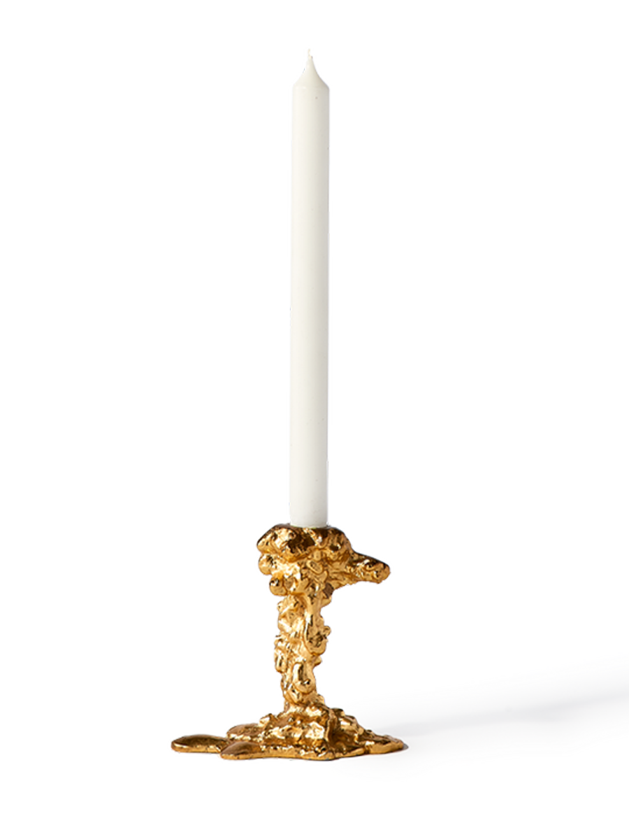 
Portacandele di design “Drip” - Oro / S