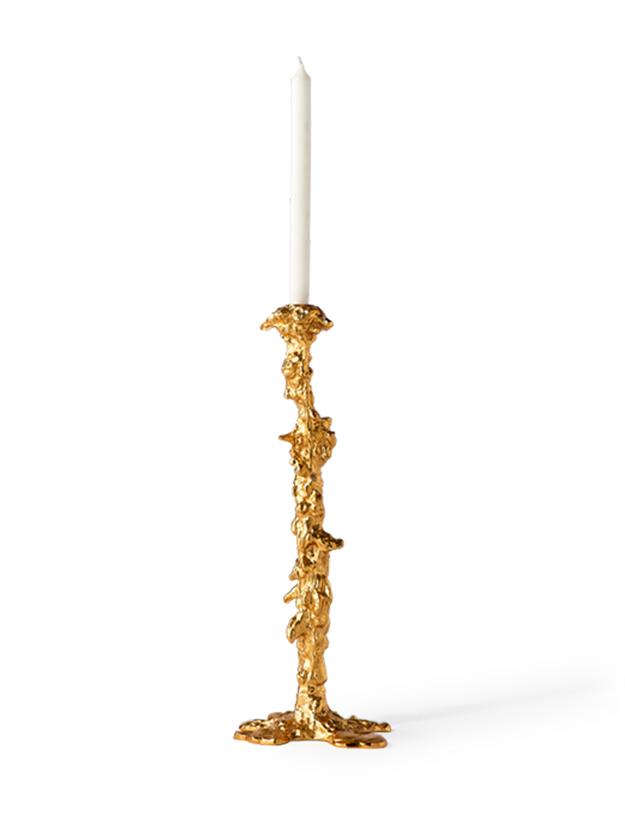 
Portacandele di design “Drip” - Oro / XXL