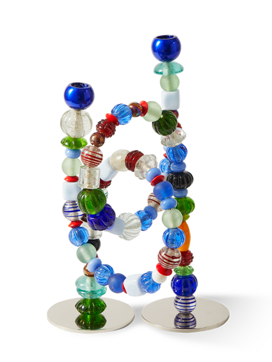 
Grande portacandele di design „Beads“ - Multicolore