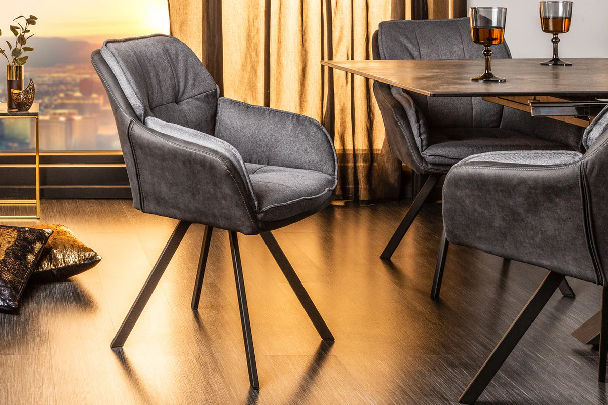 
Poltroncina girevole con braccioli „Lounger“ - Antracite