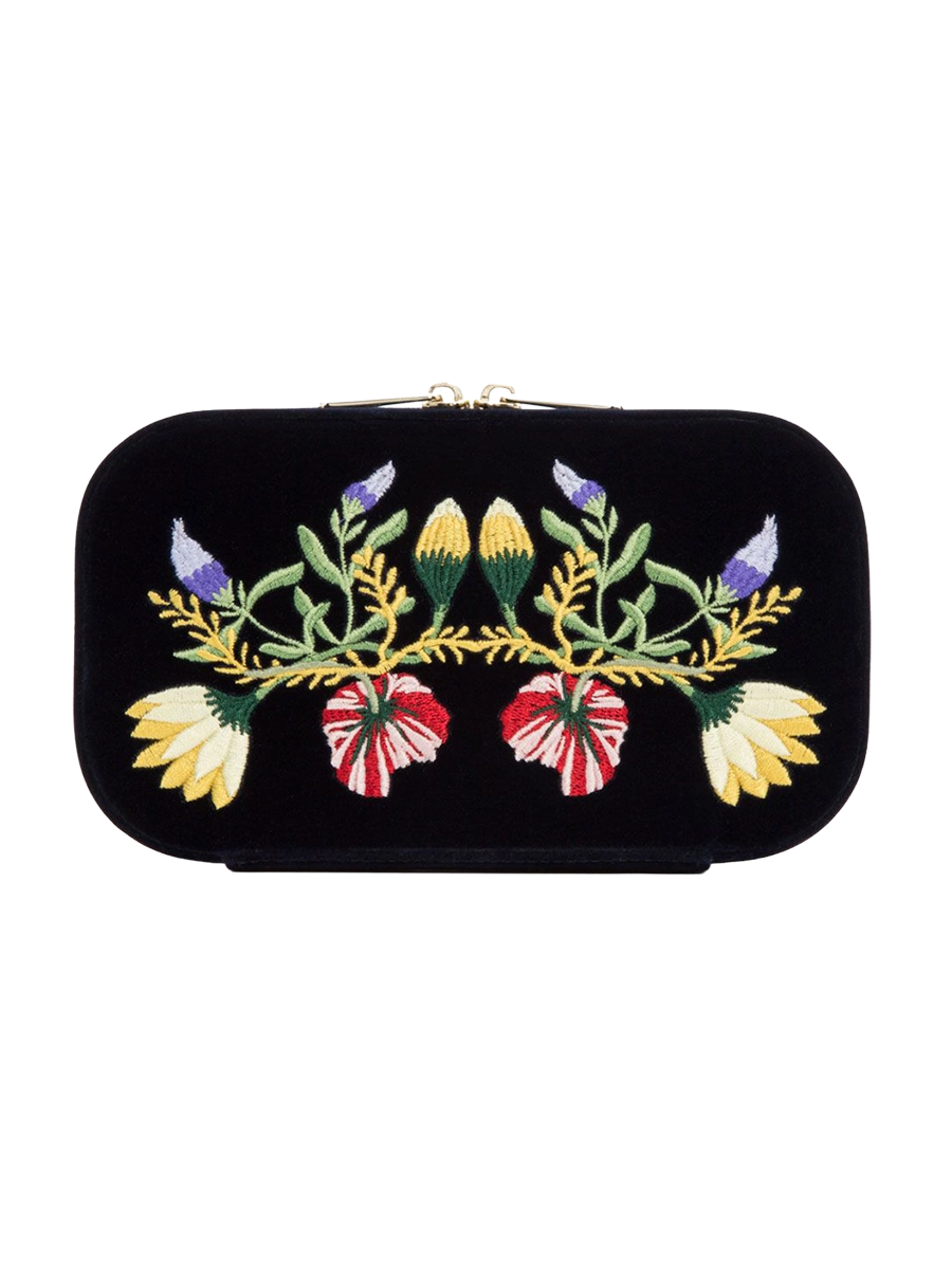 
Large Jewellery Box "Zoe Travel Zip Case" - Indigo