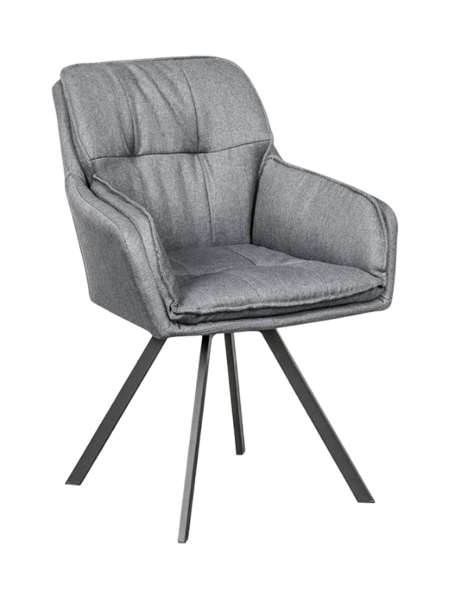 
Poltroncina girevole con braccioli „Lounger“ - Grigio