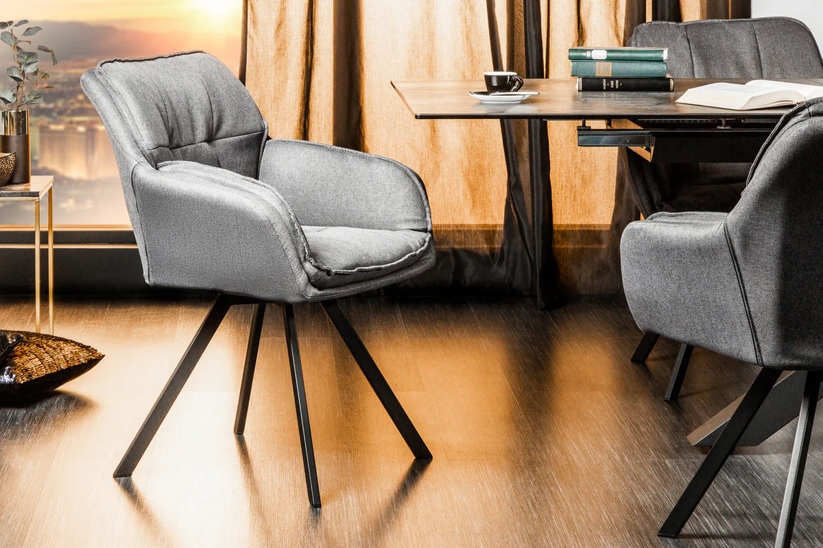 
Poltroncina girevole con braccioli „Lounger“ - Grigio