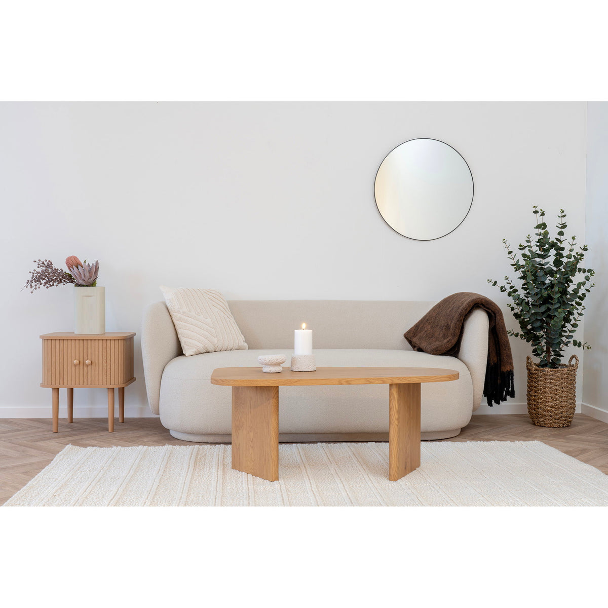 
Plaid en laine design « Carmel » - Braun