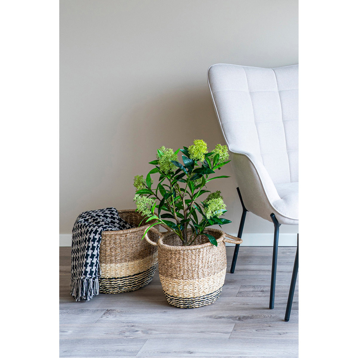 
Design Tagesdecke „Side“ aus recycelter Baumwolle