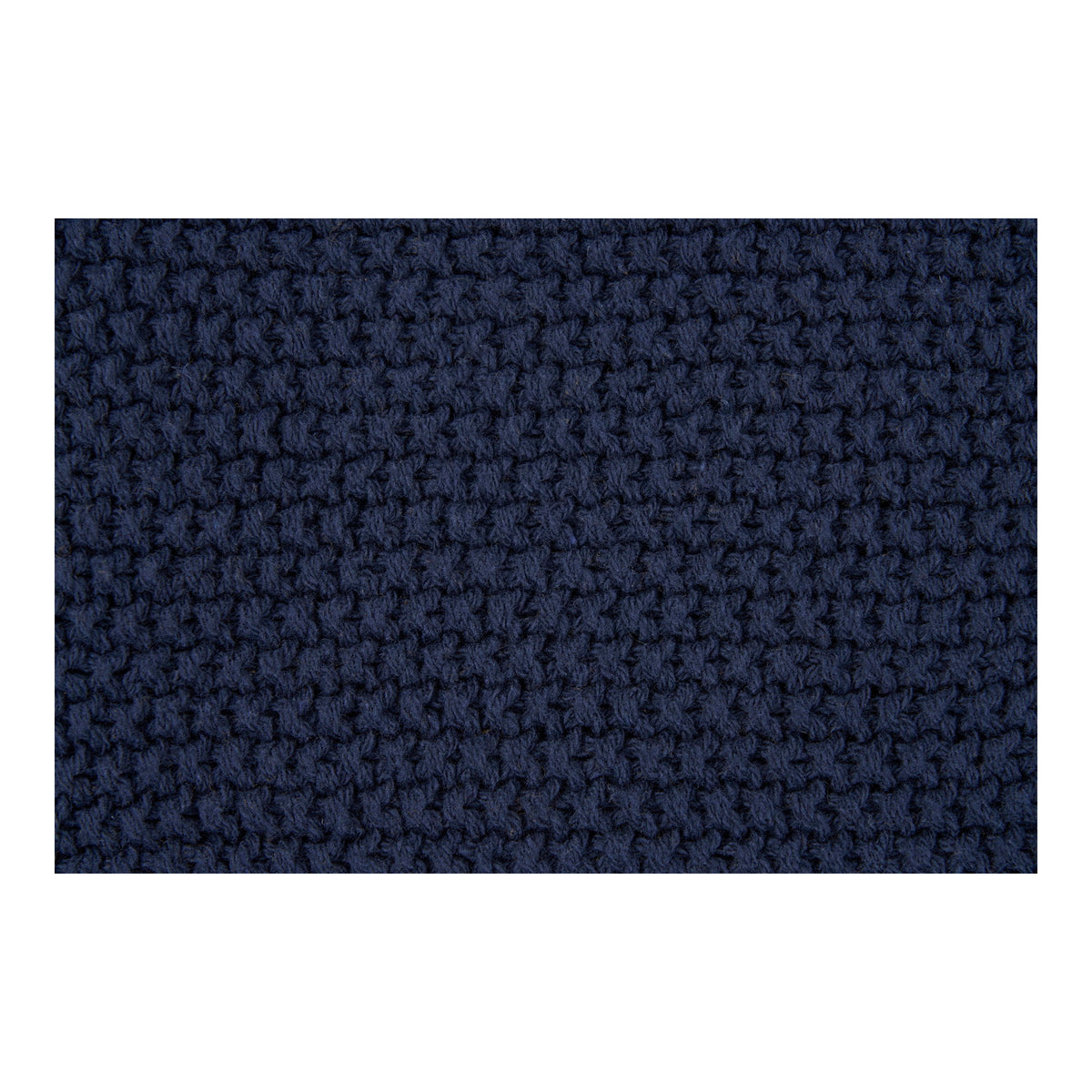 
Design Tagesdecke „Santos“ aus recycelter Baumwolle - Dunkelblau