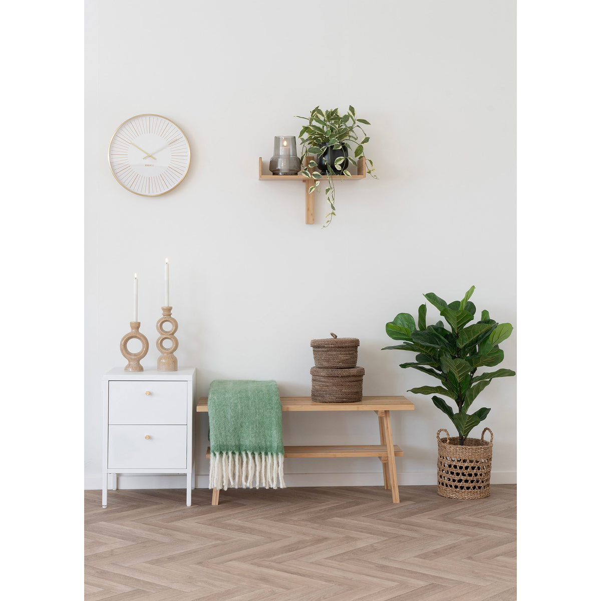 
Plaid en laine design « Carmel » - Vert