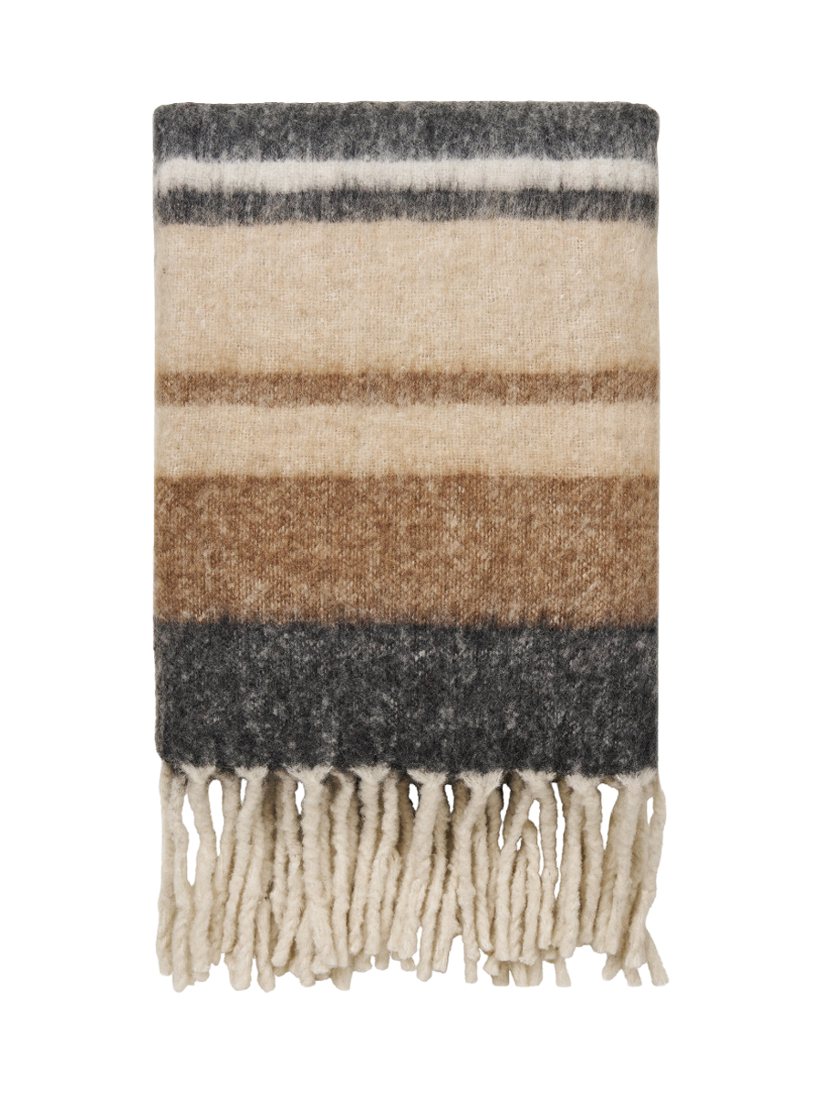 
Coperta di lana di design «Carmel» - Caramello